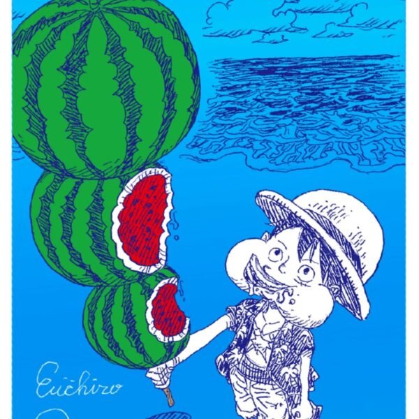 ONE PIECE Watermelon Luffy Meta-Kira NatsuComi 2026 Promo Card — Japanese